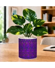 Artificial Tree Ceramic Photo Pot With White Stones 3x4 Inch (F165948)