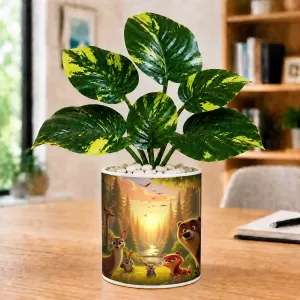 Artificial Tree Ceramic Photo Pot With White Stones 3x4 Inch (F165961) Artificial Tree Ceramic Photo Pot With White Stones 3x4 Inch (F165961)