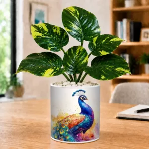 Artificial Tree Ceramic Photo Pot With White Stones 3x4 Inch (F165966) Artificial Tree Ceramic Photo Pot With White Stones 3x4 Inch (F165966)