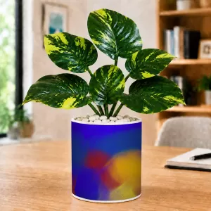 Artificial Tree Ceramic Photo Pot With White Stones 3x4 Inch (F165976) Artificial Tree Ceramic Photo Pot With White Stones 3x4 Inch (F165976)