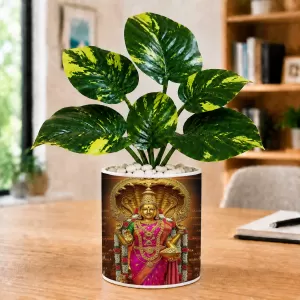 Artificial Tree Ceramic Photo Pot With White Stones 3x4 Inch (F165980) Artificial Tree Ceramic Photo Pot With White Stones 3x4 Inch (F165980)