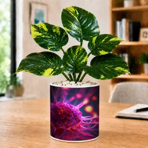 Artificial Tree Ceramic Photo Pot With White Stones 3x4 Inch (F165986) Artificial Tree Ceramic Photo Pot With White Stones 3x4 Inch (F165986)