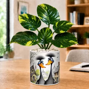 Artificial Tree Ceramic Photo Pot With White Stones 3x4 Inch (F165988) Artificial Tree Ceramic Photo Pot With White Stones 3x4 Inch (F165988)