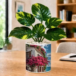 Artificial Tree Ceramic Photo Pot With White Stones 3x4 Inch (F165991) Artificial Tree Ceramic Photo Pot With White Stones 3x4 Inch (F165991)