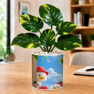 Artificial Tree Ceramic Photo Pot With White Stones 3x4 Inch (F166000) Artificial Tree Ceramic Photo Pot With White Stones 3x4 Inch (F166000)
