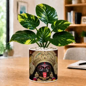 Artificial Tree Ceramic Photo Pot With White Stones 3x4 Inch (F166003) Artificial Tree Ceramic Photo Pot With White Stones 3x4 Inch (F166003)