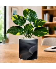 Artificial Tree Ceramic Photo Pot With White Stones 3x4 Inch (F166028)