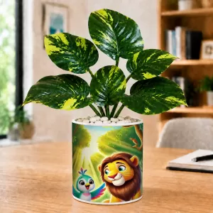 Artificial Tree Ceramic Photo Pot With White Stones 3x4 Inch (F166033) Artificial Tree Ceramic Photo Pot With White Stones 3x4 Inch (F166033)
