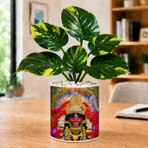 Artificial Tree Ceramic Photo Pot With White Stones 3x4 Inch (F166039) Artificial Tree Ceramic Photo Pot With White Stones 3x4 Inch (F166039)