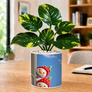 Artificial Tree Ceramic Photo Pot With White Stones 3x4 Inch (F166048) Artificial Tree Ceramic Photo Pot With White Stones 3x4 Inch (F166048)