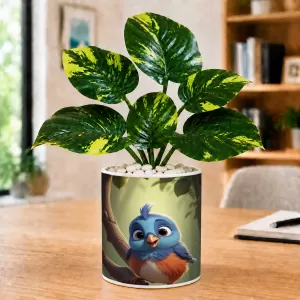 Artificial Tree Ceramic Photo Pot With White Stones 3x4 Inch (F166049) Artificial Tree Ceramic Photo Pot With White Stones 3x4 Inch (F166049)