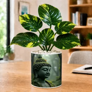 Artificial Tree Ceramic Photo Pot With White Stones 3x4 Inch (F166067) Artificial Tree Ceramic Photo Pot With White Stones 3x4 Inch (F166067)