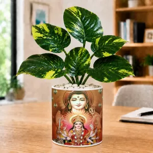 Artificial Tree Ceramic Photo Pot With White Stones 3x4 Inch (F166072) Artificial Tree Ceramic Photo Pot With White Stones 3x4 Inch (F166072)