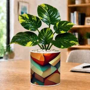Artificial Tree Ceramic Photo Pot With White Stones 3x4 Inch (F166074) Artificial Tree Ceramic Photo Pot With White Stones 3x4 Inch (F166074)