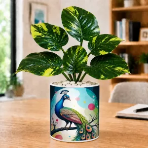 Artificial Tree Ceramic Photo Pot With White Stones 3x4 Inch (F166076) Artificial Tree Ceramic Photo Pot With White Stones 3x4 Inch (F166076)
