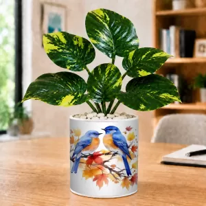 Artificial Tree Ceramic Photo Pot With White Stones 3x4 Inch (F166080) Artificial Tree Ceramic Photo Pot With White Stones 3x4 Inch (F166080)