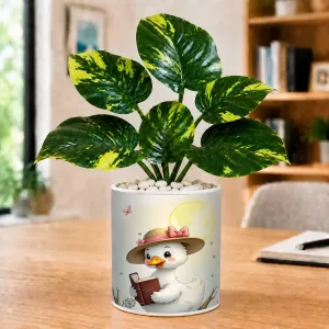 Artificial Tree Ceramic Photo Pot With White Stones 3x4 Inch (F166093) Artificial Tree Ceramic Photo Pot With White Stones 3x4 Inch (F166093)