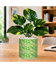 Artificial Tree Ceramic Photo Pot With White Stones 3x4 Inch (F166094)