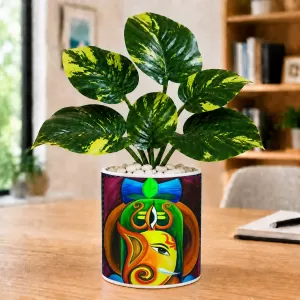 Artificial Tree Ceramic Photo Pot With White Stones 3x4 Inch (F166096) Artificial Tree Ceramic Photo Pot With White Stones 3x4 Inch (F166096)