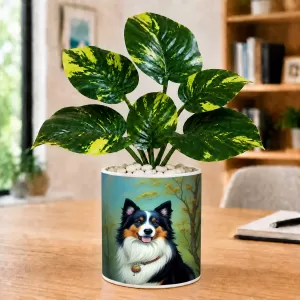 Artificial Tree Ceramic Photo Pot With White Stones 3x4 Inch (F166102) Artificial Tree Ceramic Photo Pot With White Stones 3x4 Inch (F166102)