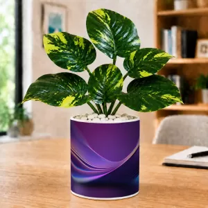 Artificial Tree Ceramic Photo Pot With White Stones 3x4 Inch (F166105) Artificial Tree Ceramic Photo Pot With White Stones 3x4 Inch (F166105)