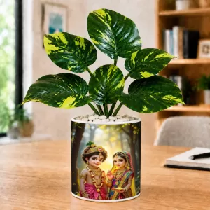 Artificial Tree Ceramic Photo Pot With White Stones 3x4 Inch (F166108) Artificial Tree Ceramic Photo Pot With White Stones 3x4 Inch (F166108)