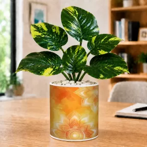 Artificial Tree Ceramic Photo Pot With White Stones 3x4 Inch (F166111) Artificial Tree Ceramic Photo Pot With White Stones 3x4 Inch (F166111)