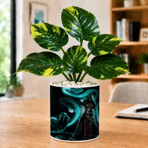 Artificial Tree Ceramic Photo Pot With White Stones 3x4 Inch (F166115) Artificial Tree Ceramic Photo Pot With White Stones 3x4 Inch (F166115)
