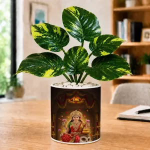 Artificial Tree Ceramic Photo Pot With White Stones 3x4 Inch (F166119) Artificial Tree Ceramic Photo Pot With White Stones 3x4 Inch (F166119)