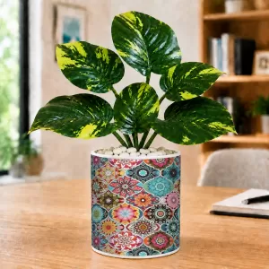 Artificial Tree Ceramic Photo Pot With White Stones 3x4 Inch (F166123) Artificial Tree Ceramic Photo Pot With White Stones 3x4 Inch (F166123)