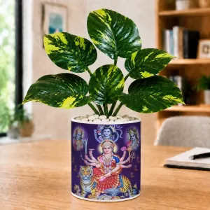 Artificial Tree Ceramic Photo Pot With White Stones 3x4 Inch (F166138) Artificial Tree Ceramic Photo Pot With White Stones 3x4 Inch (F166138)