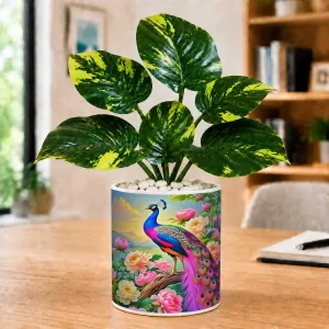 Artificial Tree Ceramic Photo Pot With White Stones 3x4 Inch (F166149) Artificial Tree Ceramic Photo Pot With White Stones 3x4 Inch (F166149)