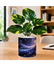 Artificial Tree Ceramic Photo Pot With White Stones 3x4 Inch (F166153)