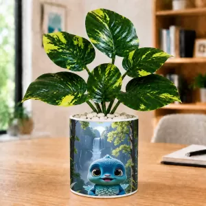 Artificial Tree Ceramic Photo Pot With White Stones 3x4 Inch (F166159) Artificial Tree Ceramic Photo Pot With White Stones 3x4 Inch (F166159)