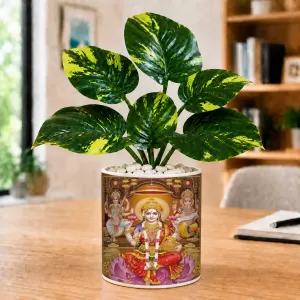 Artificial Tree Ceramic Photo Pot With White Stones 3x4 Inch (F166170) Artificial Tree Ceramic Photo Pot With White Stones 3x4 Inch (F166170)