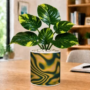 Artificial Tree Ceramic Photo Pot With White Stones 3x4 Inch (F166175) Artificial Tree Ceramic Photo Pot With White Stones 3x4 Inch (F166175)