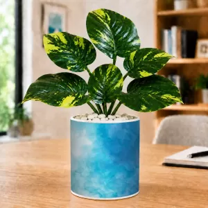 Artificial Tree Ceramic Photo Pot With White Stones 3x4 Inch (F166185) Artificial Tree Ceramic Photo Pot With White Stones 3x4 Inch (F166185)