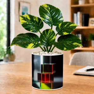 Artificial Tree Ceramic Photo Pot With White Stones 3x4 Inch (F166188) Artificial Tree Ceramic Photo Pot With White Stones 3x4 Inch (F166188)