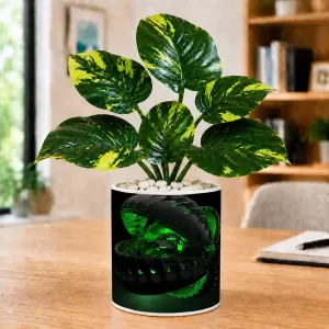 Artificial Tree Ceramic Photo Pot With White Stones 3x4 Inch (F166194) Artificial Tree Ceramic Photo Pot With White Stones 3x4 Inch (F166194)