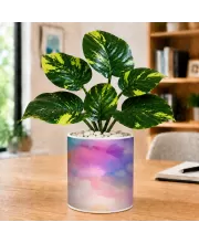 Artificial Tree Ceramic Photo Pot With White Stones 3x4 Inch (F166217)