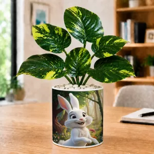 Artificial Tree Ceramic Photo Pot With White Stones 3x4 Inch (F166226) Artificial Tree Ceramic Photo Pot With White Stones 3x4 Inch (F166226)