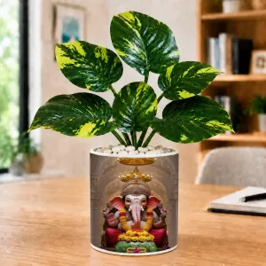 Artificial Tree Ceramic Photo Pot With White Stones 3x4 Inch (F166233) Artificial Tree Ceramic Photo Pot With White Stones 3x4 Inch (F166233)
