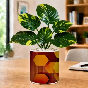 Artificial Tree Ceramic Photo Pot With White Stones 3x4 Inch (F166243) Artificial Tree Ceramic Photo Pot With White Stones 3x4 Inch (F166243)
