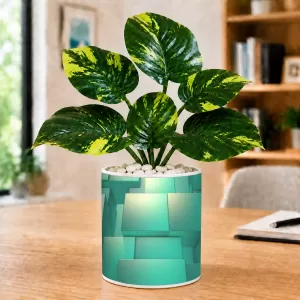 Artificial Tree Ceramic Photo Pot With White Stones 3x4 Inch (F166245) Artificial Tree Ceramic Photo Pot With White Stones 3x4 Inch (F166245)