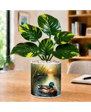 Artificial Tree Ceramic Photo Pot With White Stones 3x4 Inch (F166269)