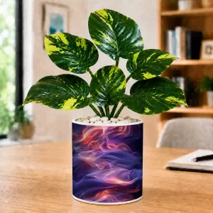 Artificial Tree Ceramic Photo Pot With White Stones 3x4 Inch (F166271) Artificial Tree Ceramic Photo Pot With White Stones 3x4 Inch (F166271)