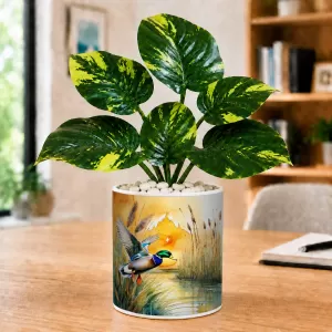 Artificial Tree Ceramic Photo Pot With White Stones 3x4 Inch (F166313) Artificial Tree Ceramic Photo Pot With White Stones 3x4 Inch (F166313)