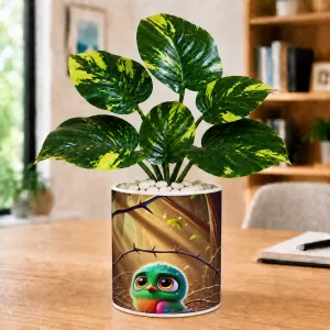 Artificial Tree Ceramic Photo Pot With White Stones 3x4 Inch (F166318) Artificial Tree Ceramic Photo Pot With White Stones 3x4 Inch (F166318)