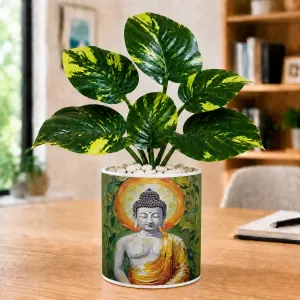 Artificial Tree Ceramic Photo Pot With White Stones 3x4 Inch (F166321) Artificial Tree Ceramic Photo Pot With White Stones 3x4 Inch (F166321)