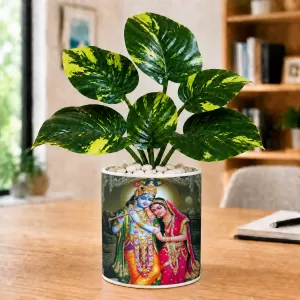 Artificial Tree Ceramic Photo Pot With White Stones 3x4 Inch (F166327) Artificial Tree Ceramic Photo Pot With White Stones 3x4 Inch (F166327)